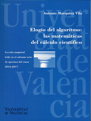 cover image of Elogio del algoritmo